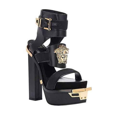 rihnstine versace sandals|Versace platform sandals.